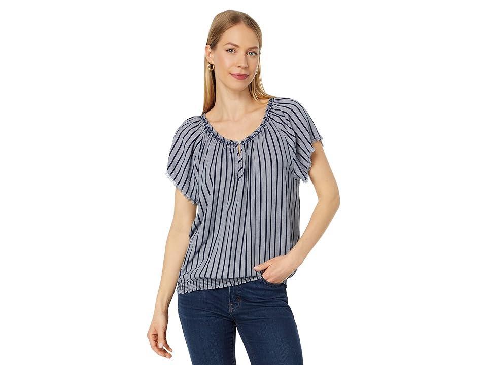 Carve Designs Lilly Top Stripe) Women's Clothing Product Image