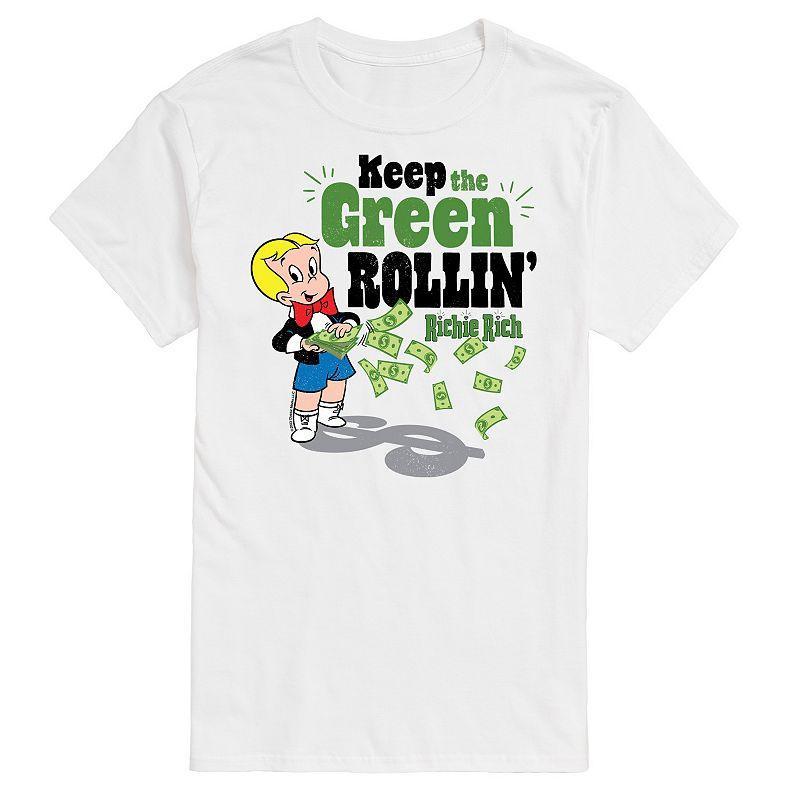 Big & Tall Richie Rich Keep The Green Rolling Graphic Tee, Mens Product Image