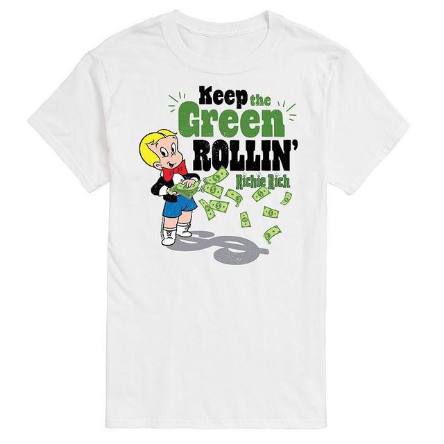 Big & Tall Richie Rich Keep The Green Rolling Graphic Tee, Mens Product Image