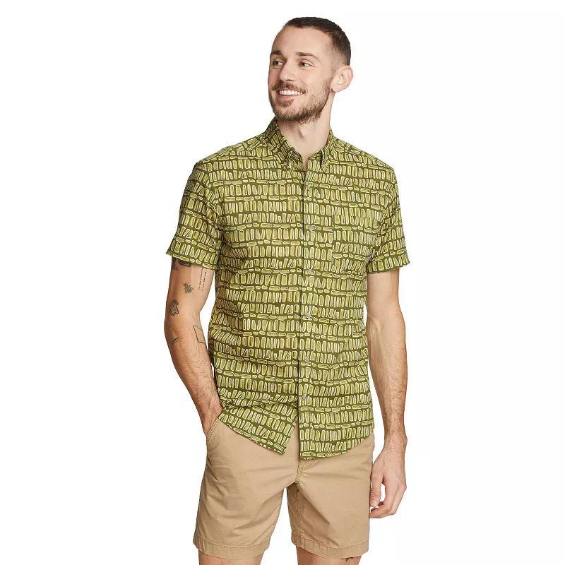 Mens Eddie Bauer Baja Print Shirt, Size: XL, Natural Product Image