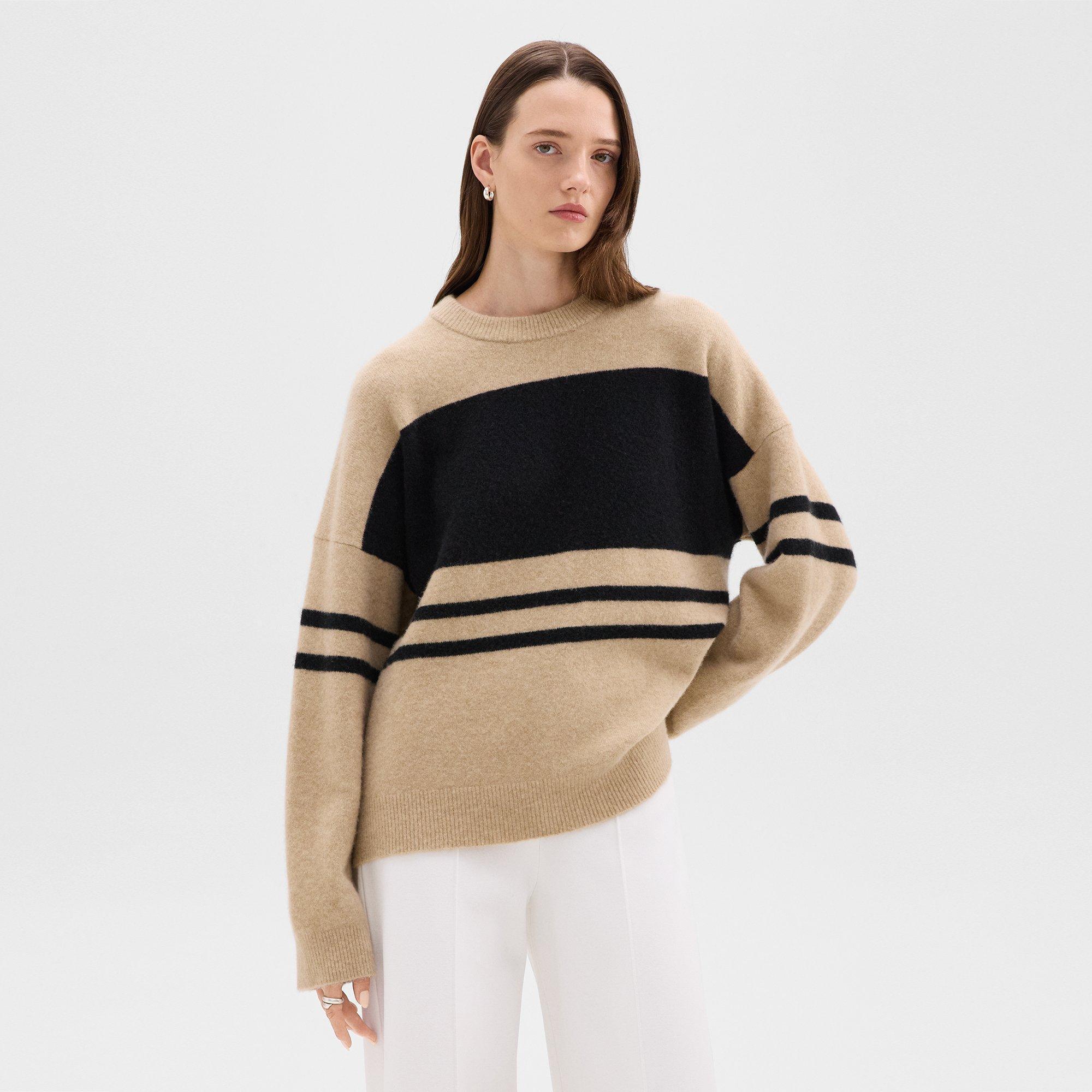 Astor Wool Colorblock Sweater | Theory Product Image