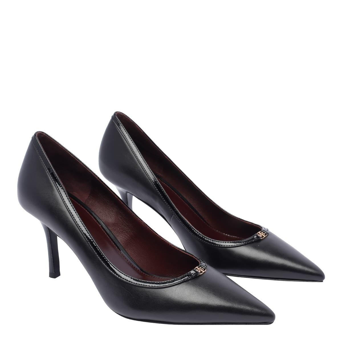 TORY BURCH Double T Buckle Pump 80mm In Black Product Image