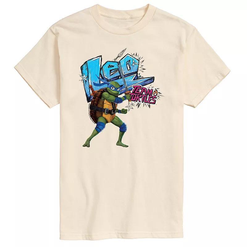 Mens Teenage Mutant Ninja Turtles Mutant Mayhem Leo Graphic Tee Beige Product Image