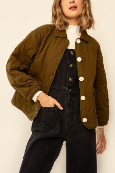 Whimsy and Row Whimsy + Row Liam Organic Cotton Quilted Jacket Womens at Urban Outfitters Product Image