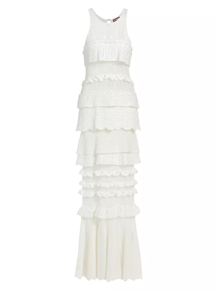 Sorrento Cotton-Blend Ruffle Maxi Dress Product Image