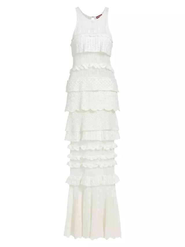 Sorrento Cotton-Blend Ruffle Maxi Dress Product Image