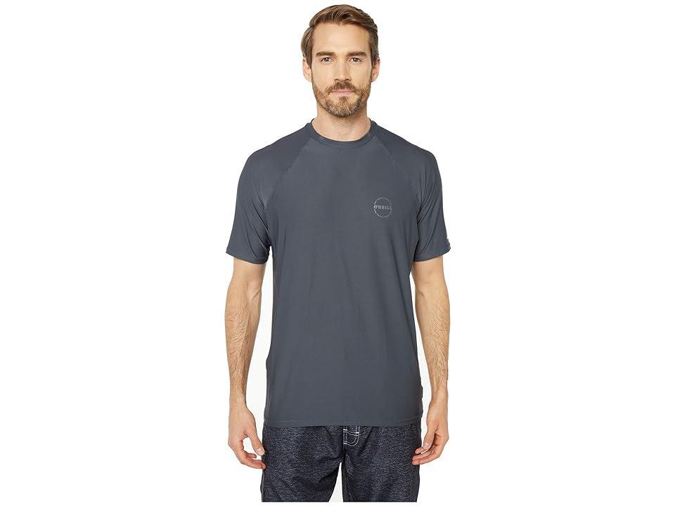 O'Neill 24-7 Traveller Short Sleeve Sun Shirt (Graphite) Men's Swimwear Product Image