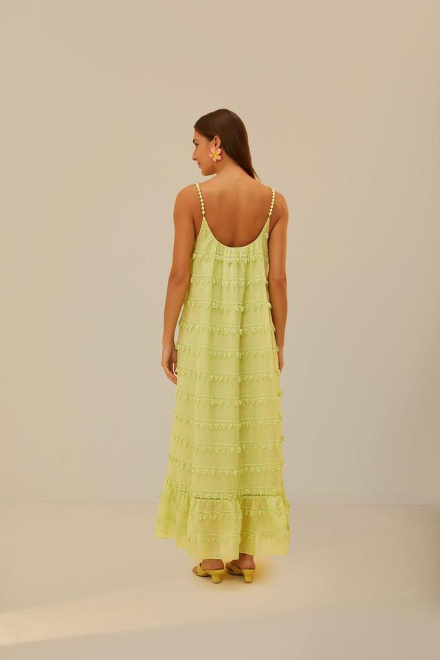 Green Trimmed Maxi Dress Product Image