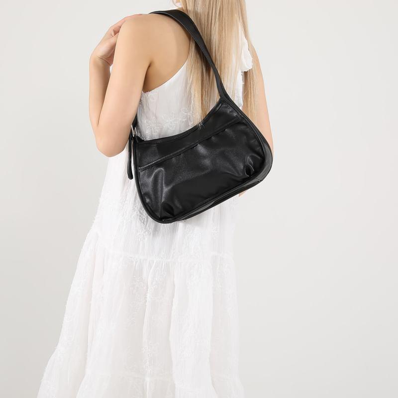 Faux Leather Shoulder Bag Product Image