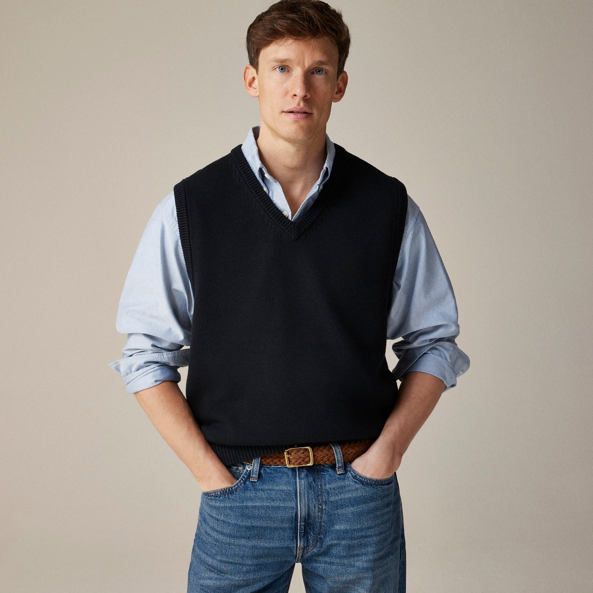 Heritage cotton sweater-vest Product Image