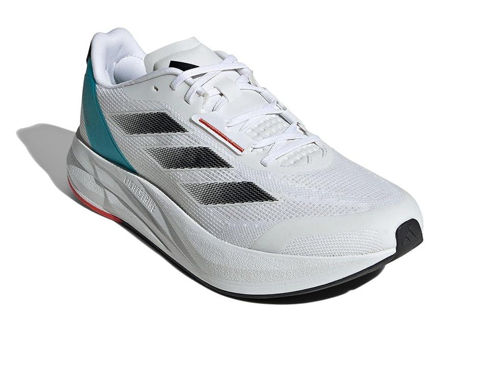 adidas Running Duramo Speed Black/Lucid Cyan) Men's Shoes Product Image