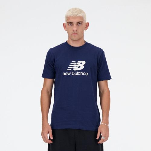 New Balance Mens New Balance Sport Essentials Logo T-Shirt - Mens White/Black Product Image