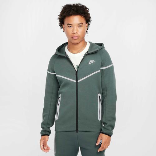 Nike Mens Nike Tech Seasonal TF+ Windrunner Full-Zip - Mens Vintage Green/Bemis Silver Product Image