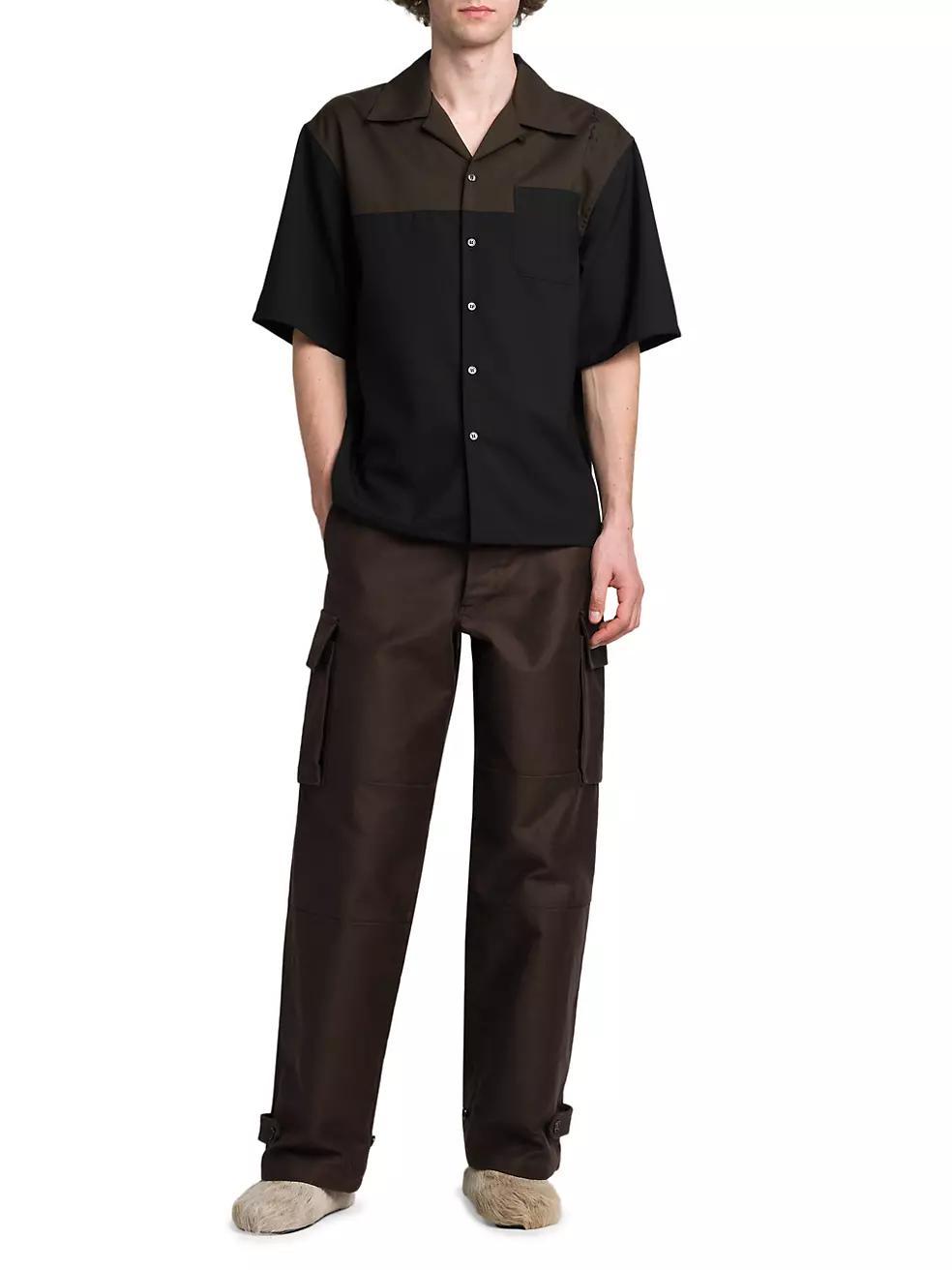 Tropical Wool Bowler Shirt Product Image