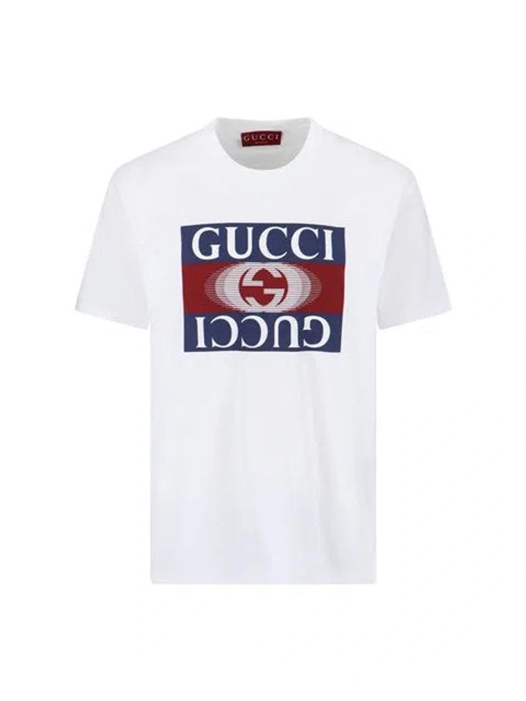 GUCCI Logo T-shirt In White Product Image