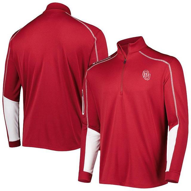 Mens Columbia Crimson Oklahoma Sooners Shotgun 2.0 Omni-Wick Quarter-Zip Jacket Product Image