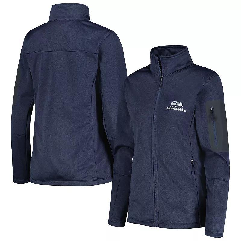 Womens Dunbrooke Heather College Seattle Seahawks Freestyle Teflon Shield Full-Zip Jacket Blue Product Image