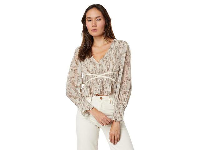 en saison Ever Top (Oat) Women's Clothing Product Image