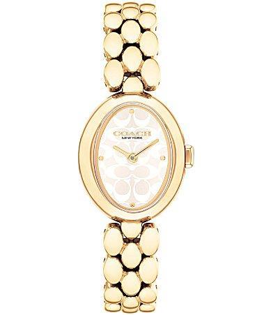 COACH Womens Sammy Quartz Analog Gold Tone Stainless Steel Bracelet Watch Product Image