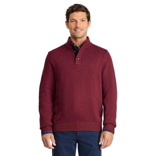 Mens IZOD Marled Button-Mock Sweater Product Image