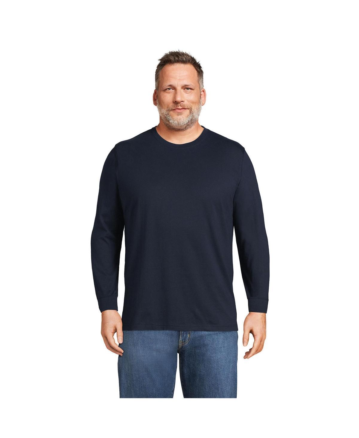 Mens Lands End Super-T Long Sleeve T-Shirt Product Image