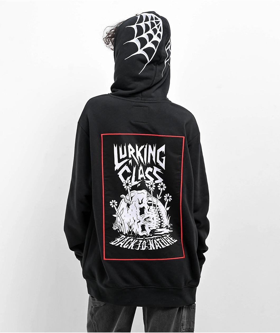 Lurking Class by Sketchy Tank Back To Nature Black Hoodie product image