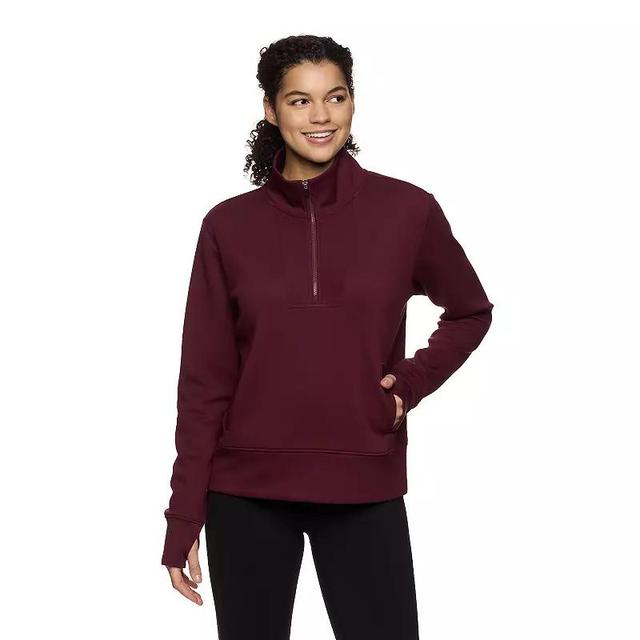 Womens Gaiam Ribbed Quarter-Zip Jacket Product Image