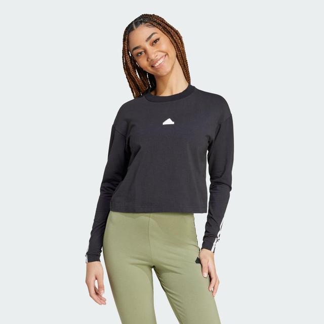 Womens adidas Future Icons 3-Stripes Long Sleeve T-Shirt Product Image