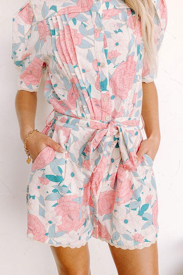 Season Of Bliss Linen-Blend Romper Product Image