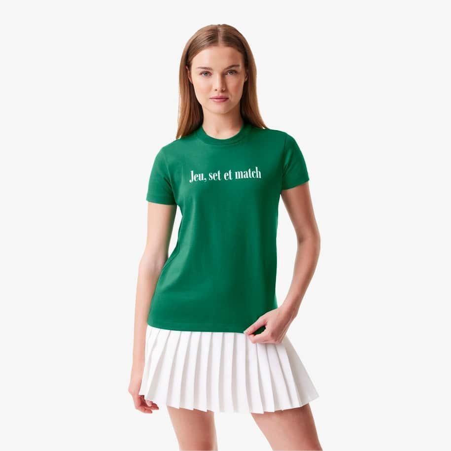 Women's Lacoste x Bandier Jersey T-Shirt Product Image