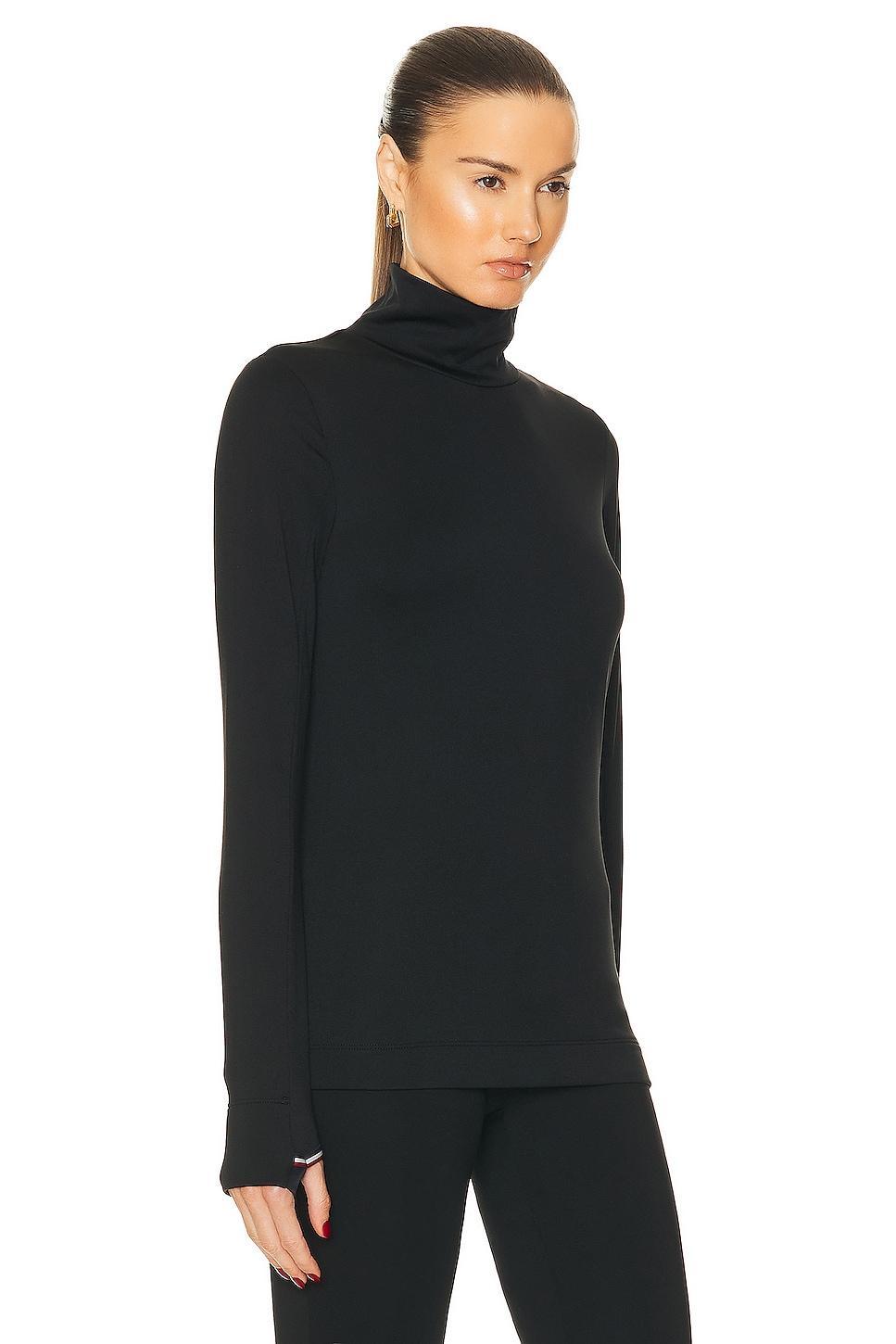 Jersey Turtleneck with Striped Detail Product Image