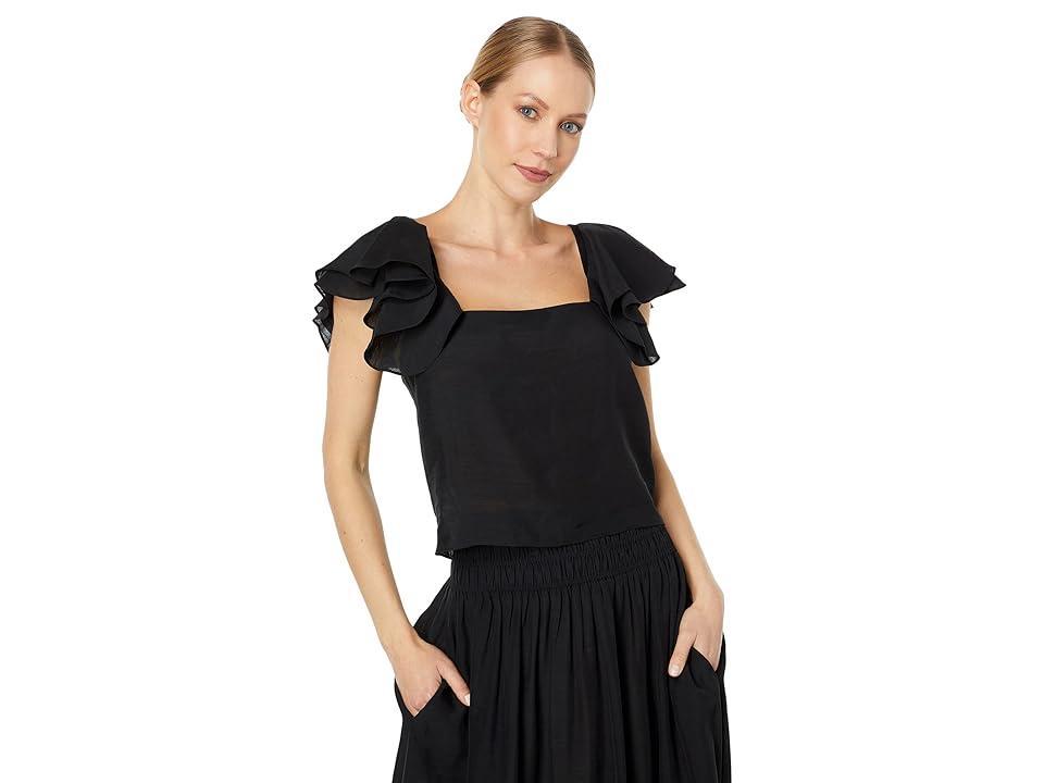 Vince Flutter Strap Cami Blouse Women's Clothing Product Image