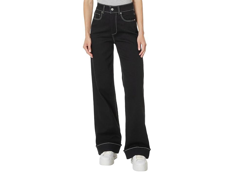 Paige Sasha 32 Wide Cuff in Twilight Black (Twilight Black) Women's Jeans Product Image