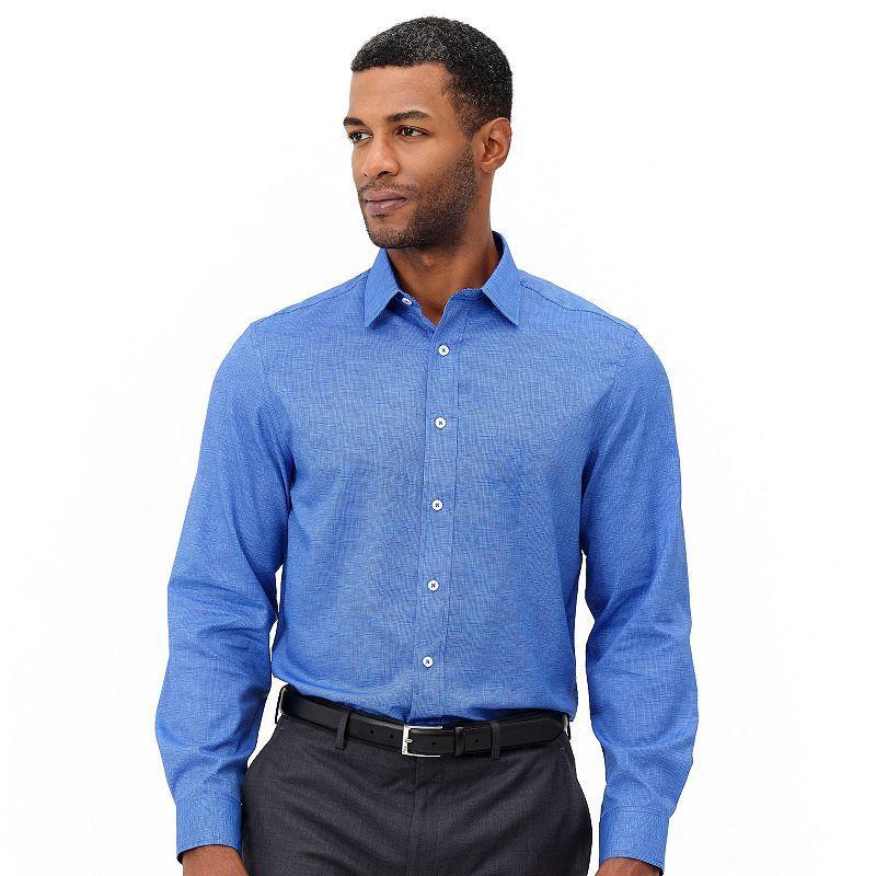 Mens Nick Graham Traveler Collection Performance Modern-Fit Stretch Dress Shirt Product Image