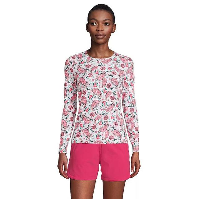 Womens Lands End UPF 50 Long Sleeve Rash Guard Product Image