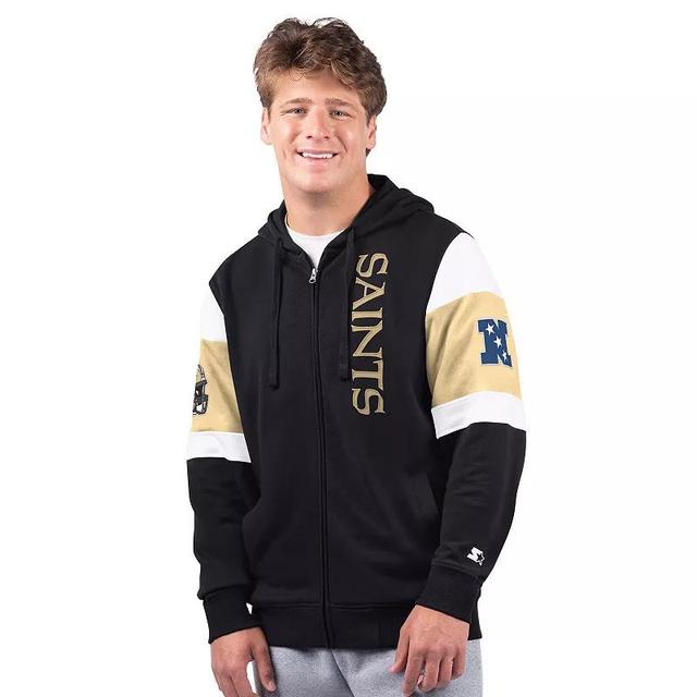 Mens Starter New Orleans Saints Extreme Full-Zip Hoodie Product Image