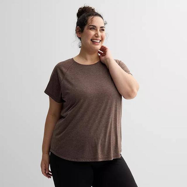 Plus Size Tek Gear Core Raglan Tee, Womens Product Image