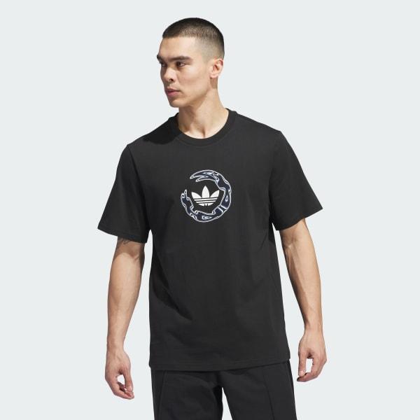 adidas Skateboarding Wide Angle Tee Black S Mens Product Image