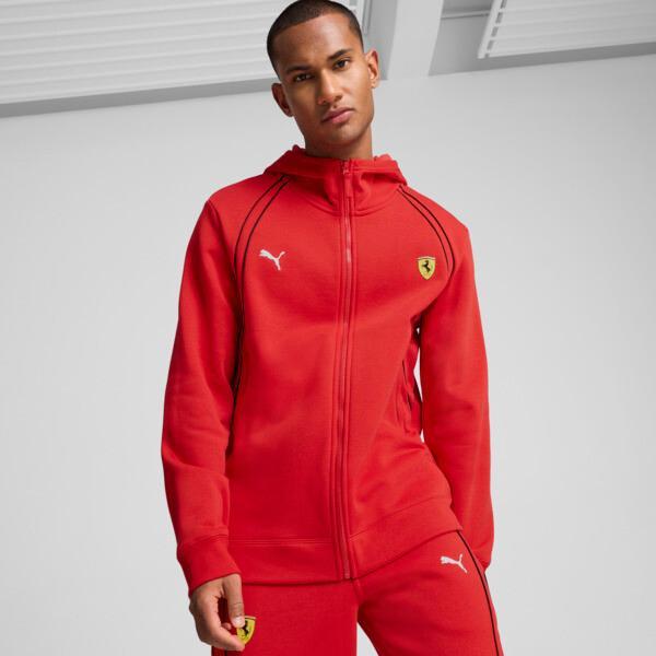 PUMA Scuderia Ferrari Race Men's Hoodie in Red Product Image