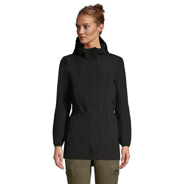 Womens Lands End Hooded Packable Raincoat Product Image