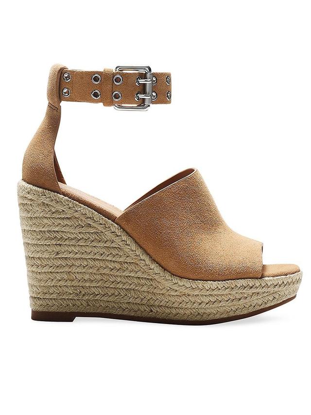Womens Anteros 110MM Suede Wedge Espadrilles Product Image
