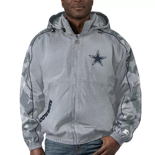 Mens Starter Dallas Cowboys Throwback Thursday Night Lights Hoodie Full-Zip Jacket Product Image