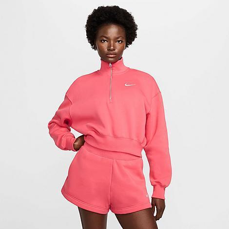 Women's Nike Sportswear Phoenix Fleece 1/2-Zip Cropped Sweatshirt Product Image