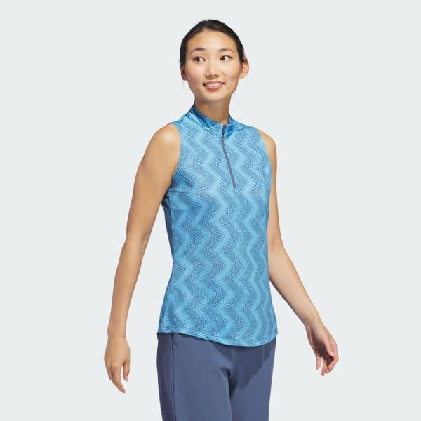 Ultimate365 Ottoman Printed Sleeveless Polo Shirt Product Image