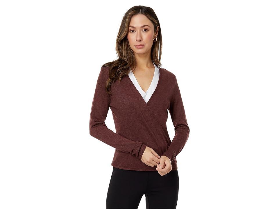 NIC+ZOE All Year 4-Way Cardigan (Redwood) Women's Sweater Product Image