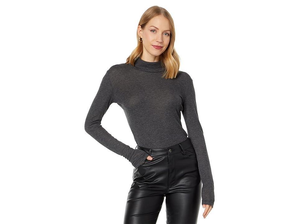 MONROW Sheer Turtleneck Women's Clothing product image