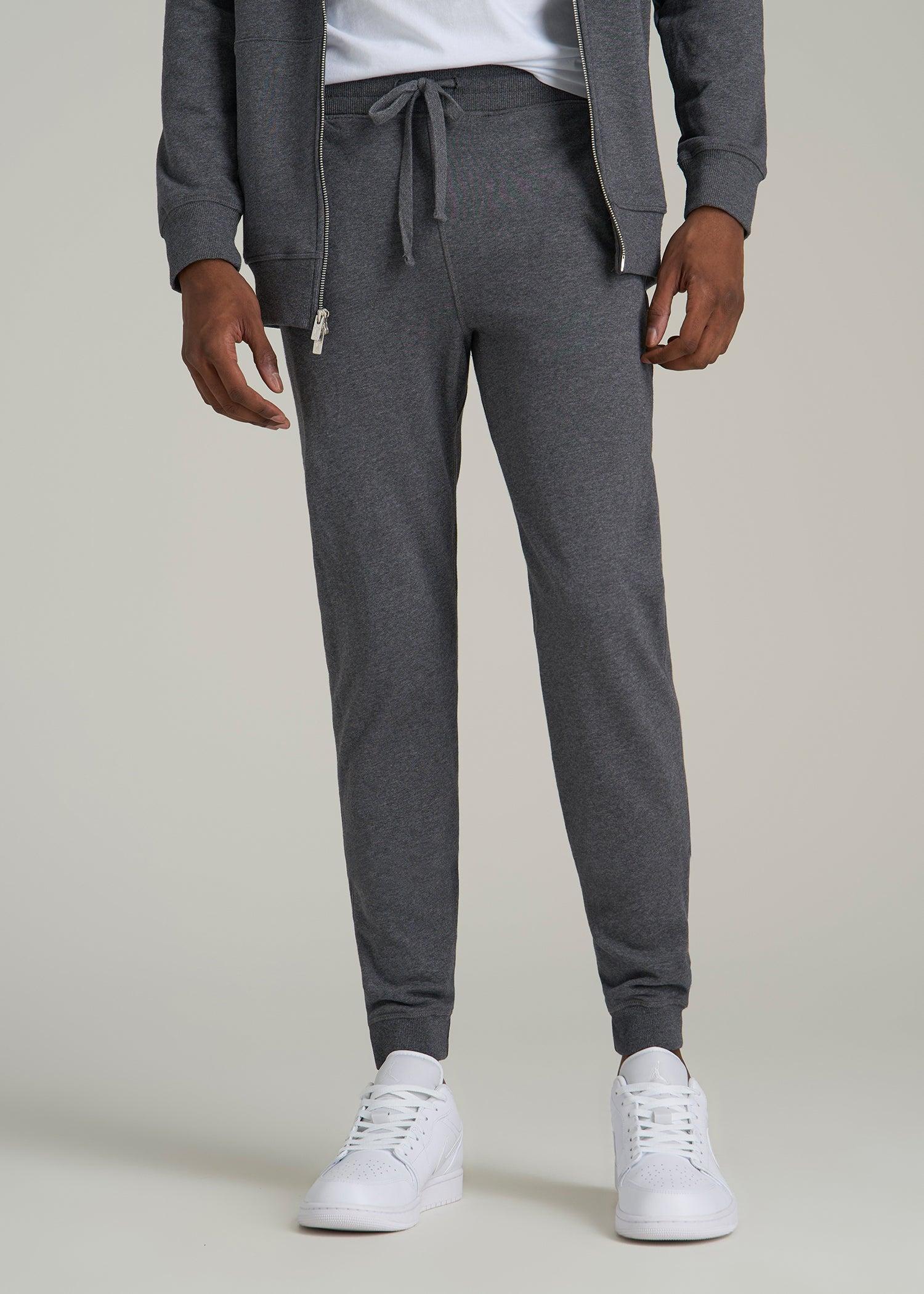 Wearever 2.0 French Terry Joggers for Tall Men in Charcoal Mix Product Image