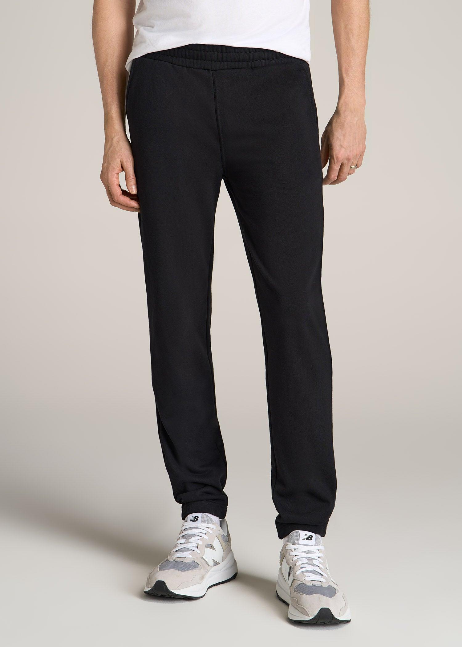 Wearever French Terry Sweatpants for Tall Men in Black Male Product Image