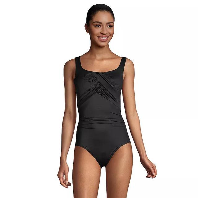 Womens Lands End Carmela SlenderSuit One-Piece Swimsuit Product Image