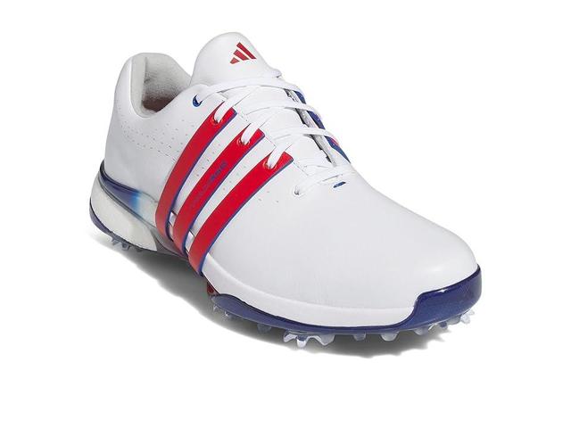 adidas Golf Tour360 24 Golf Shoes (Footwear White/Bettersca/Tearoyblu) Men's Shoes Product Image